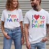 I Love To Finger Paint I'm Paint Adult Funny Couples thd