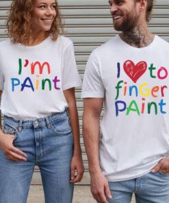 I Love To Finger Paint I'm Paint Adult Funny Couples thd