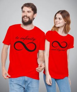 Infinity And Beyond Couple T-shirt thd