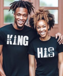 King And Queen Couples Shirt thd