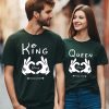King and Queen Couple T-Shirts ce