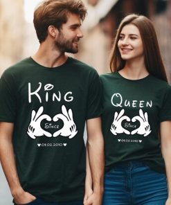 King and Queen Couple T-Shirts ce