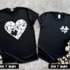 Love Her Love Him Puzzle Couple T Shirt SV