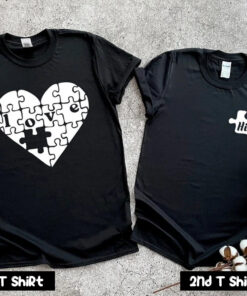 Love Her Love Him Puzzle Couple T Shirt SV