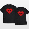 Matching couple heart tshirts thd