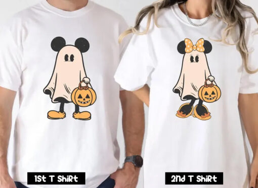Mickey Minnie Halloween Couple T Shirts SV