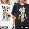 Mickey Minnie Mummy Couple T Shirt SV