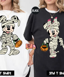 Mickey Minnie Mummy Couple T Shirt SV
