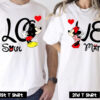 Mickey and Minnie Valentine Couple T-Shirt SV