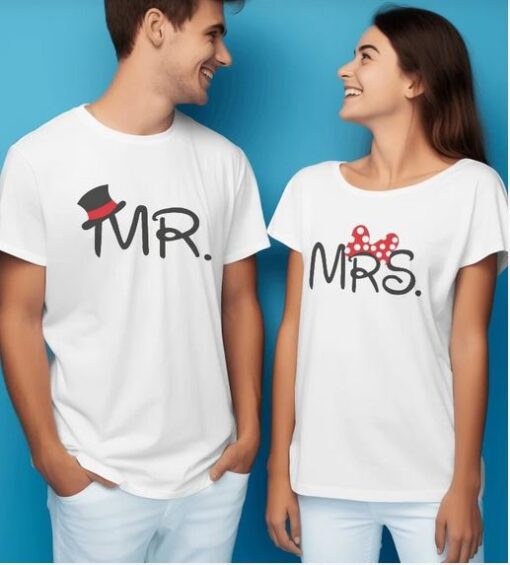 Mister Mrs Couple T-Shirts thd
