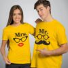Mister & Mrs Muchchad Couple T-Shirts thd