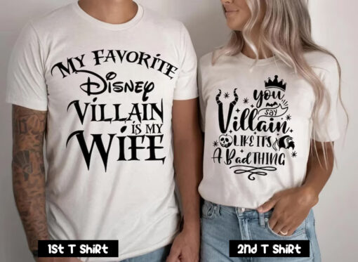 My Favorite Disney Villain is my Wife Couple T Shirt SV