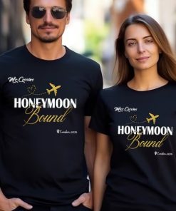 Personalised Destination wedding Honeymoon Couple T Shirt ce
