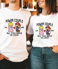 Power Couples Matching Super Mario Valentine Day Shirt CE