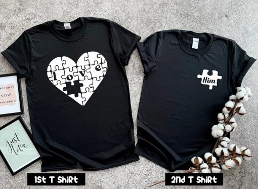 Puzzle Love Couple T Shirt SV