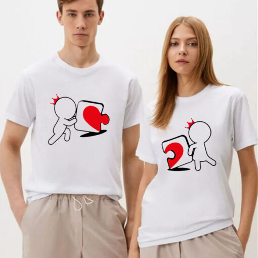 Puzzle Match Couple T Shirt CE