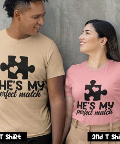 Puzzle Piece Couple T-Shirt SV