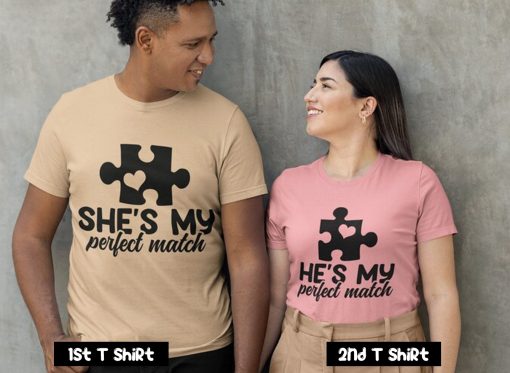 Puzzle Piece Couple T-Shirt SV