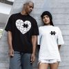 Puzzle Piece or Puzzle Heart Shirt Couples thd