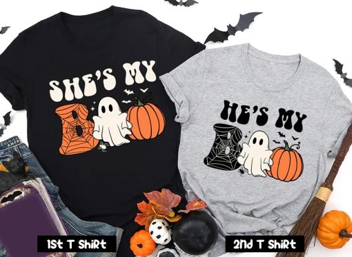 She's My Boo He's My Boo Couple T Shirt SV