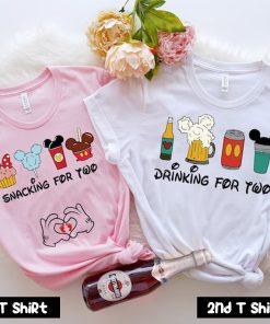 Snacking For Two Pregnancy Announcement Couple T Shirt SV