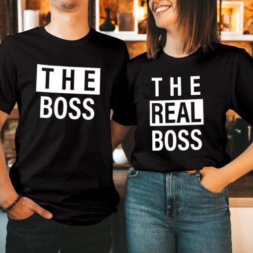 The Boss The Real Boss Couple Shirt CE
