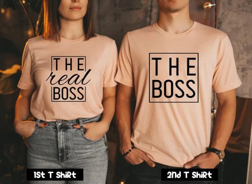The Boss The Real Boss Couple T Shirt SV