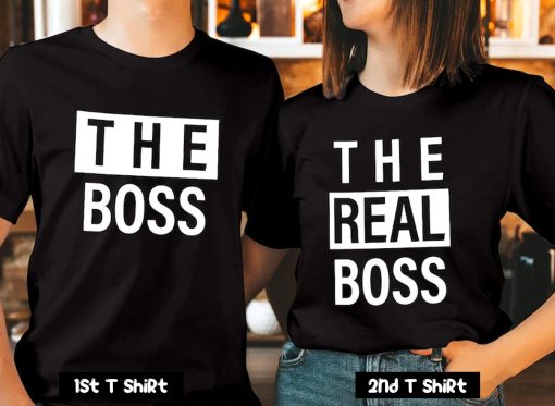 The Boss & The Real Boss Couple T Shirt SV