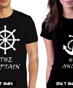 The Captain His Anchor Couple T Shirt SV