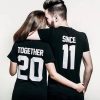 Together since couple t shirt thd