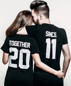 Together since couple t shirt thd