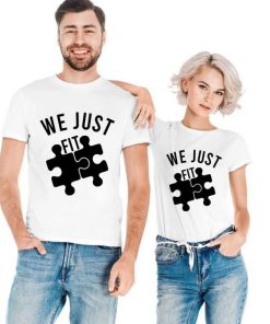 We Just Fit Couples Love Shirt thd