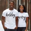 Wifey And Hubby Matching Shirts Couples thd