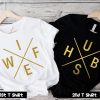 Wifey and Hubby Couple T Shirt SV