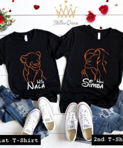 his nala her simba tshirt couple