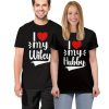 i love my wifey couple t-shirt thd
