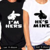 i'm hers hes min couple tshirt
