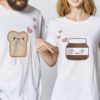 nutella T-shirt couple thd