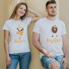 Coffee And Doughnut Couple T-Shirts thd