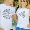 Couple Pizza T-shirts thd