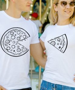 Couple Pizza T-shirts thd