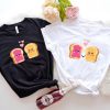Cute Peanut Butter And Jelly Toast Couple Matching T-Shirt