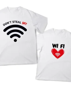 Don't Steal My WI FI Couple T-Shirt