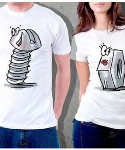 Funny matching Couple Shirts thd