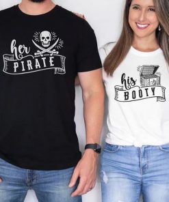 Her Pirate His Booty couple TShirts THD
