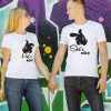 He’s Mine She’s Mine tshirt couple thd
