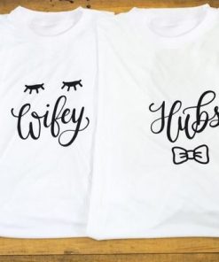 Hubs AND Wifey Couple Tshirts thd