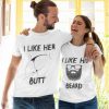 I Like His Beard I Like Her Butt Shirt thd