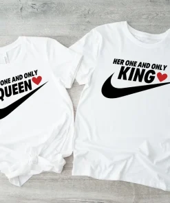 King and Queen Couples T-Shirt