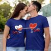 Lets Love Couple T Shirts thd